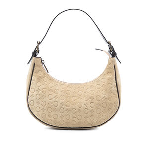 Pre-Loved Celine C Macadam Suede Shoulder Bag